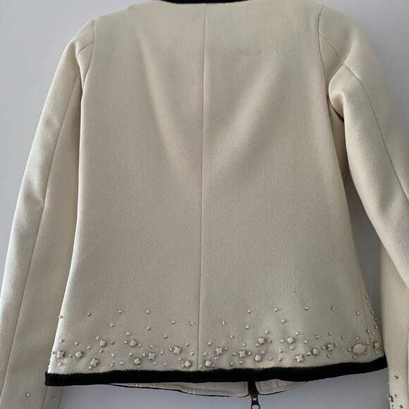 TWIN SET - BY SIMONE BARBIERI - EMBELLISHED WITH RHINESTONES & PEARLS-WORN ONC - Picture 5 of 10